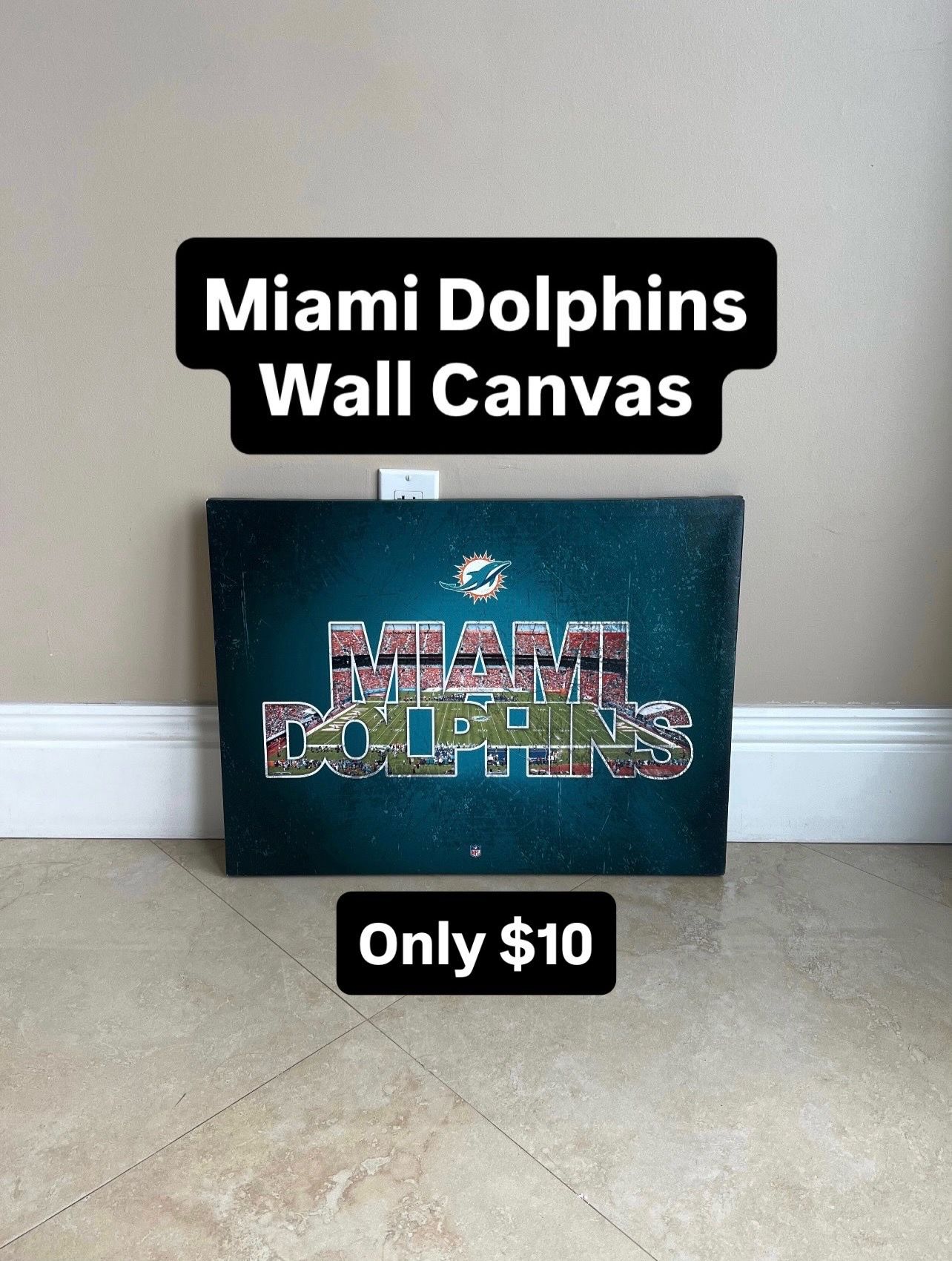 2014 Miami Dolphins Wall Canvas (1 Available)