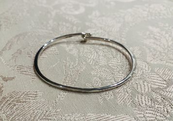 James Avery Hammered Sterling Silver Hook-on Bracelet