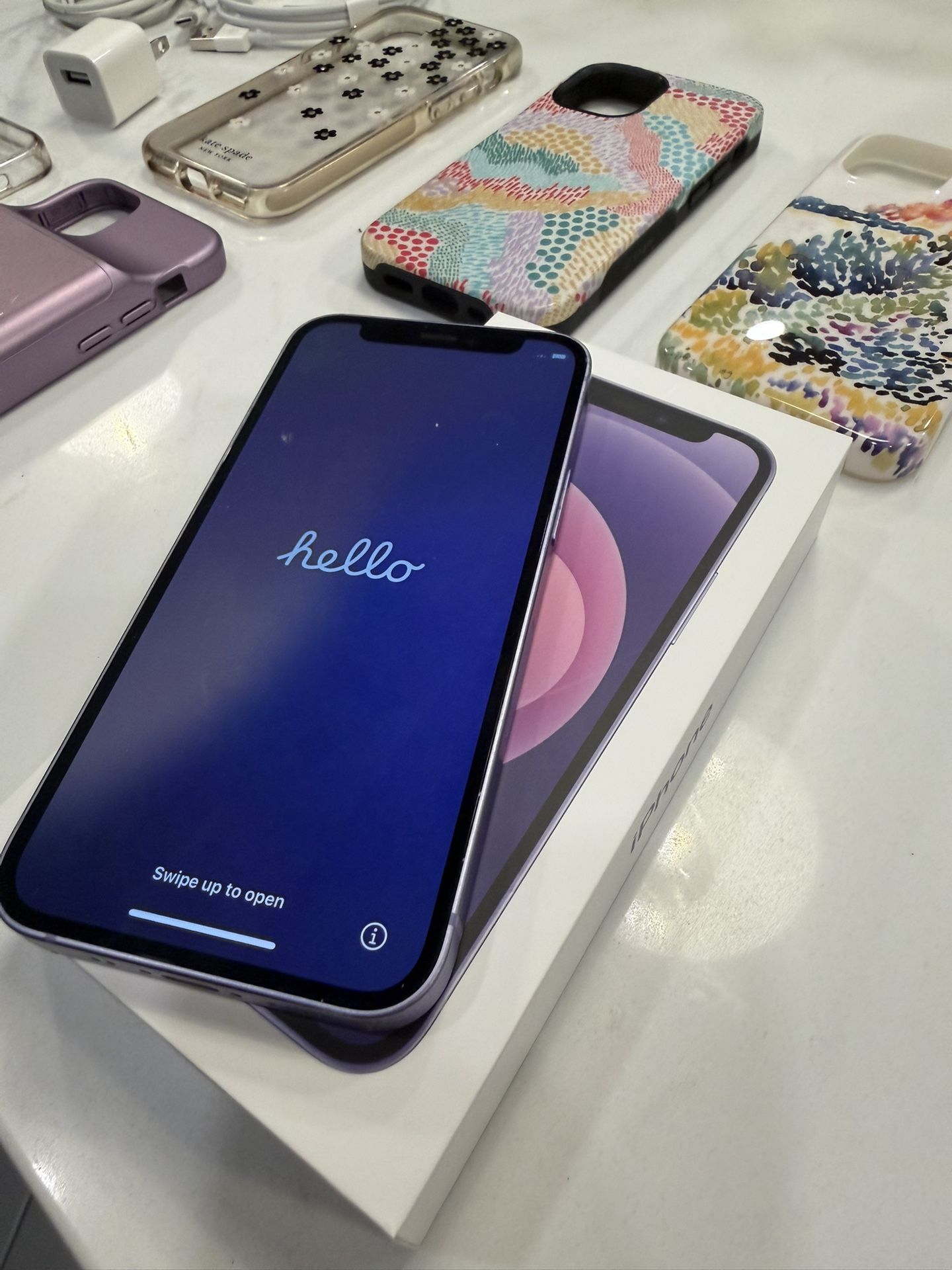 iPhone 12mini Purple 256gb Bundle