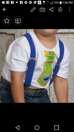 Cookie monster shirt (custom made it )size 3....