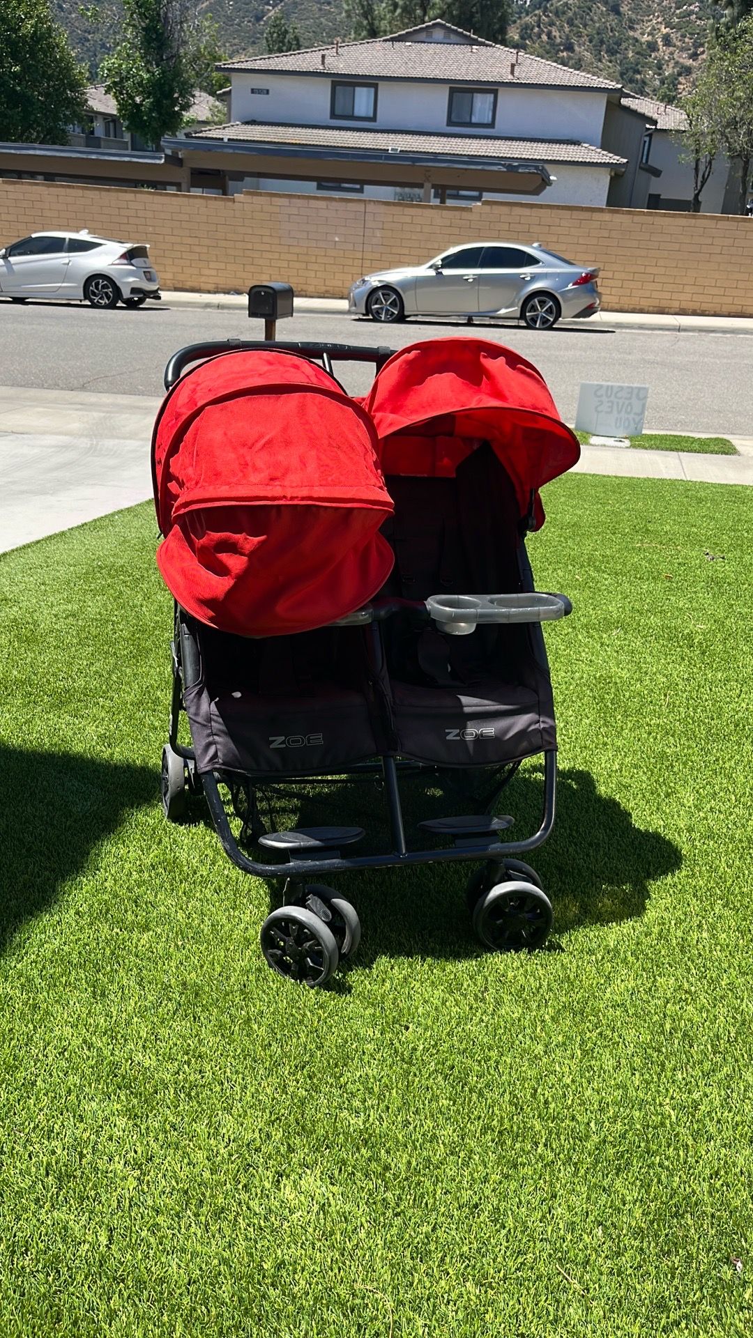 Zoe double stroller