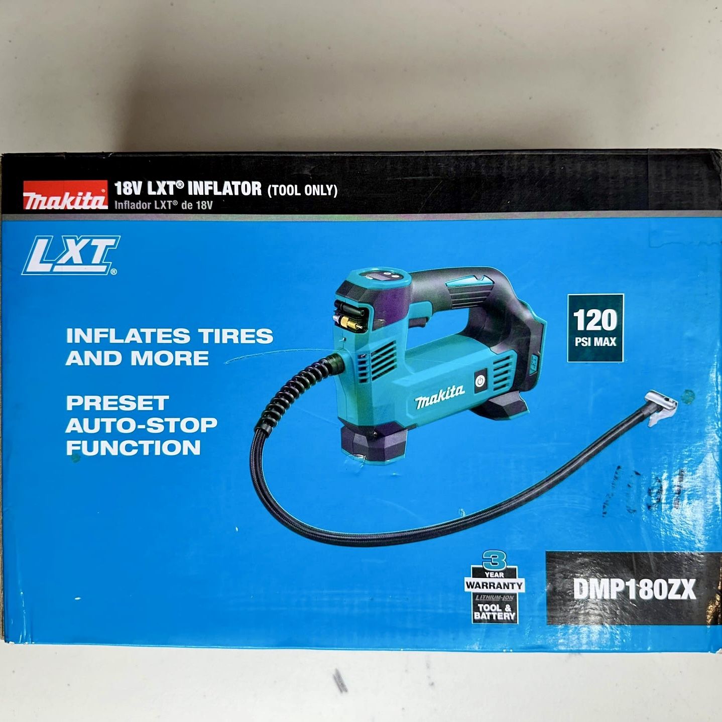 Makita 18V LXT electric portable inflator