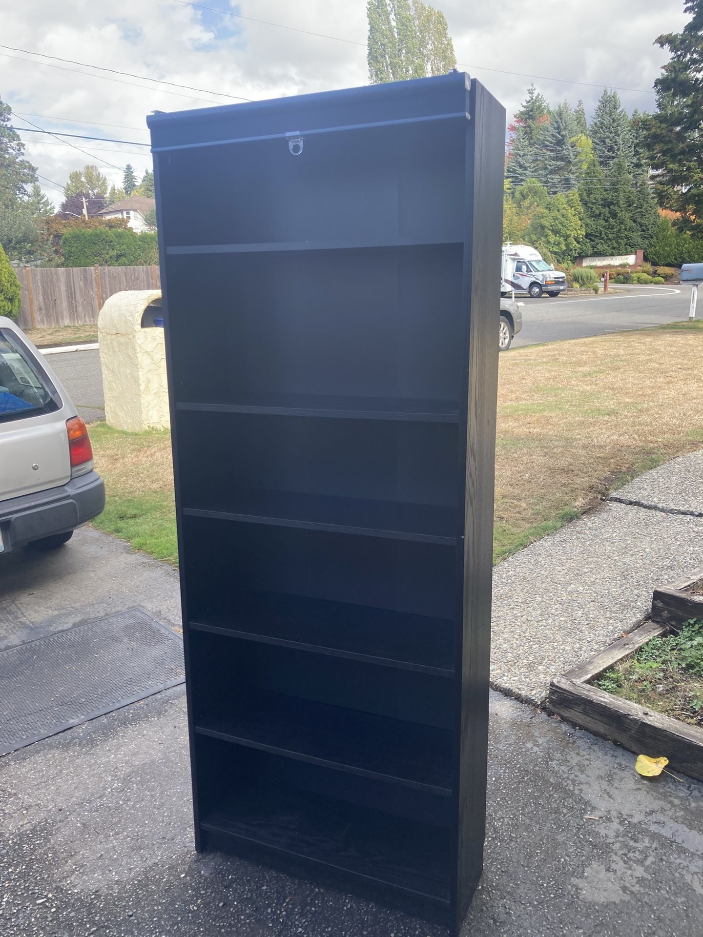 IKEA Billy Bookcase, 5 Shelves, Black, Delivery