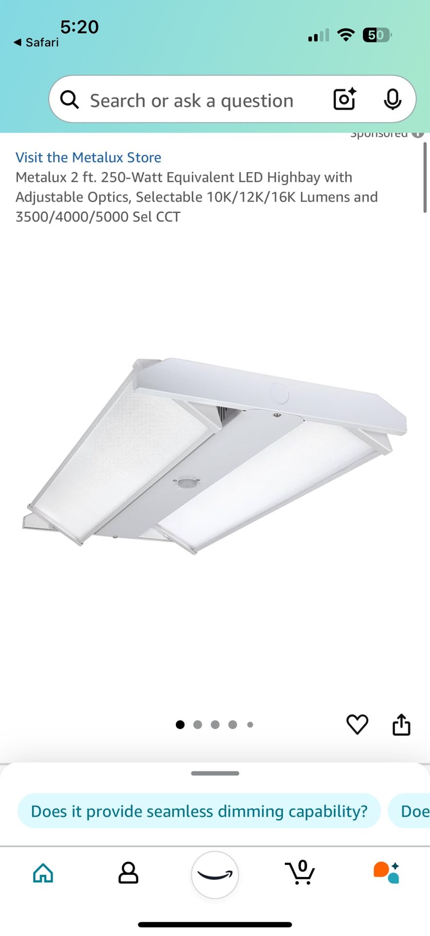 Metalux 2ft LED Highbay