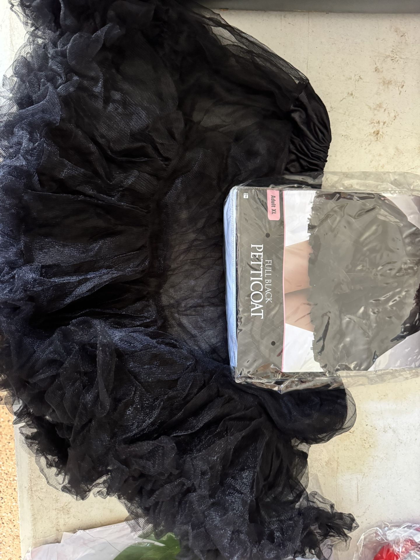 Full Black Petticoat Size XL