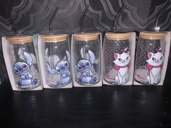 Disney Glass Tumblers 