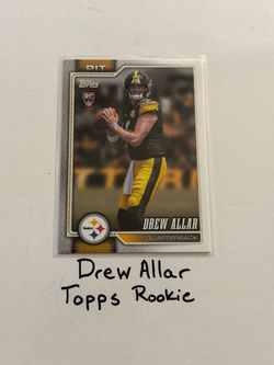 Drew Allar Pittsburgh Steelers QB Topps Rookie Card.
