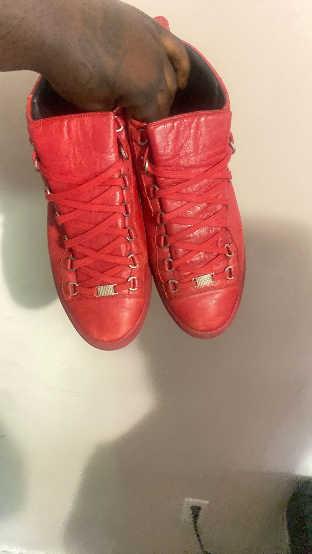 Balenciaga Arenas All Red Sneakers