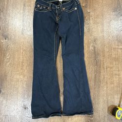 True Religion dark wash flare size 27