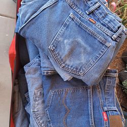 Denim Jean Lot For Sewing Or Crafting