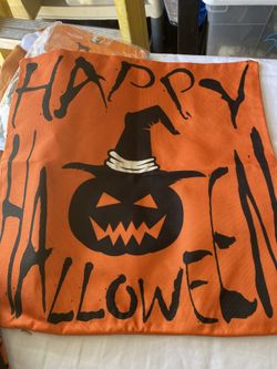 4 Halloween Pillow covers 13"x13" NEW