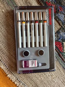 Rapidograph 7 pen set by KOH-I-NOR. UNUSED