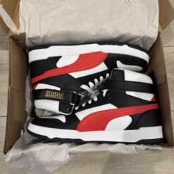 Puma RBD Game White Leather Lace Up Size 9 Mens