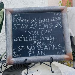 Wedding/Event Sign Seating/Easel metal with Stand