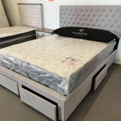 Cama Quee En Venta, En Buen Precio, Somos Una Muebleria Vendemos Todo Tipo De Muebles 