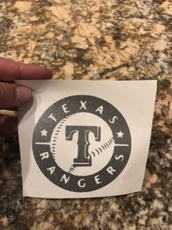 Texas Rangers decal