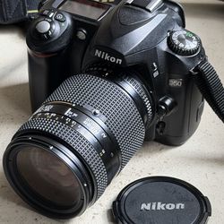 Nikon camera + Nikon AF 35–70mm f/2.8 lens — Excellent Condition — Low Shutter Count (~8k)