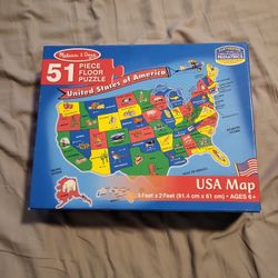 Melissa & Doug Floor Puzzle United States of America