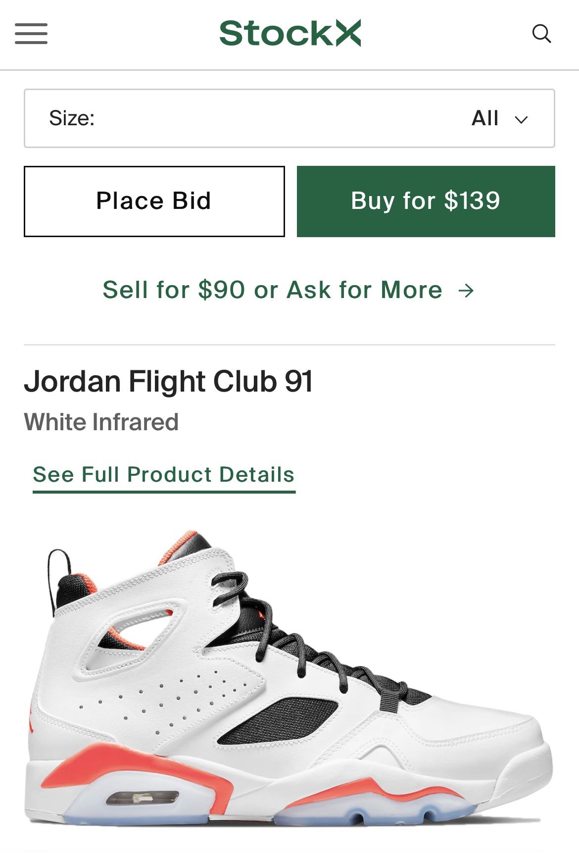 Jordan Flight Club 91' (GS) for Sale in Manorville, NY - OfferUp