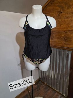 New Women's 2piece Tankini Plus Size