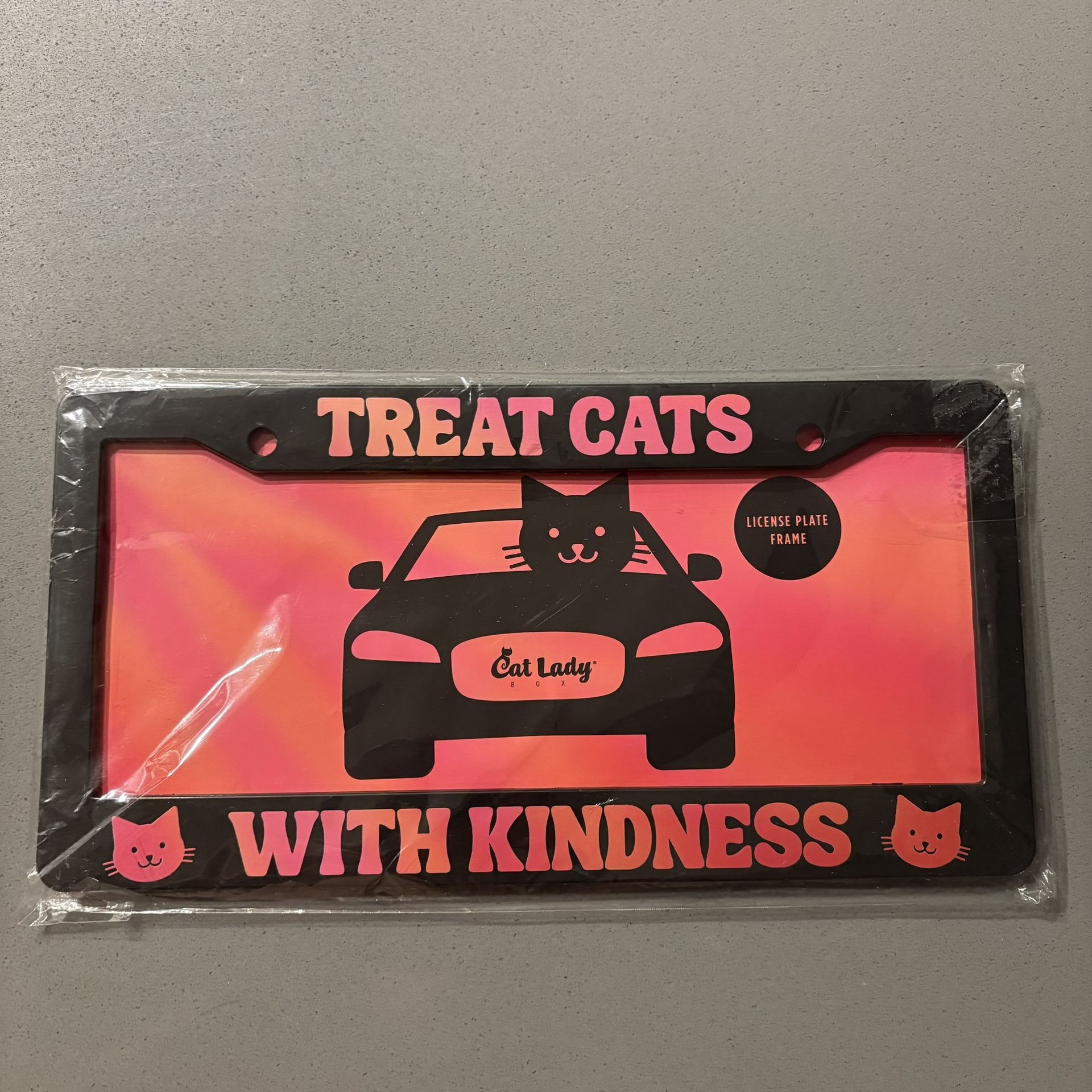 License Plate Frame For Cat Lovers, Cat Parent Gift, Cat Lovers Gift