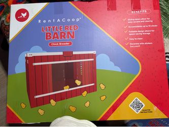 RentACoop little red barn chick Brooder