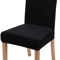 New Set of 6 Black  COVERS for Dining Room Chairs