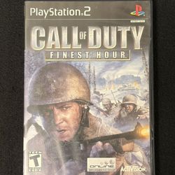 Call Of Duty: The Finest Hour( PS2 CIB + Manual)