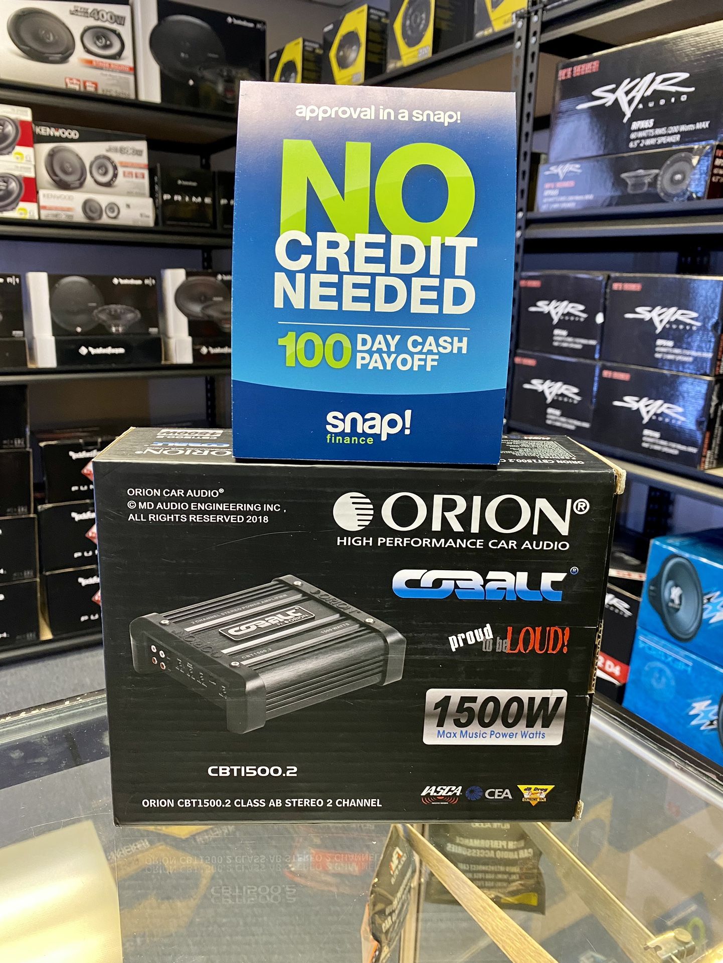 New ORION 1500 Watts Max Compact Size Car Audio Amplifier (2 channel) No Credit Easy Financing 🔊🔥