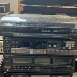 Lot of Vintage Audio Equipment for Parts/Repair only