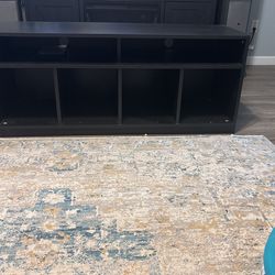 Black  65 TV Entertainment Center