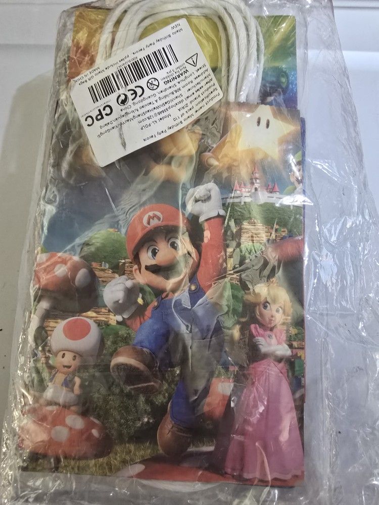 Mario Bros Video Game Party Favors for Kids