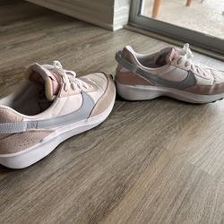 Nike Waffle Sneakers- Pink Oxford