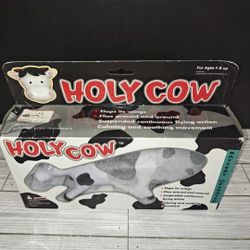 Flying Battery Operated Cow HOLY COW Magical Key International Kids Vintage Toy