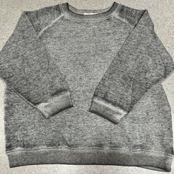 Soft Gray/Black Sweatshirt Jrs Small by Forever XXI