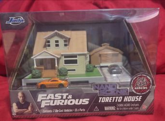 Jada Fast & Furious Toretto House Nano Scene Set