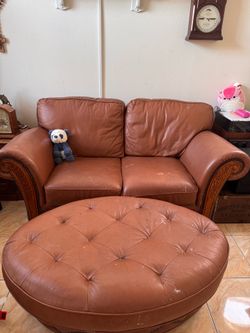 FREE! Real Leather Sofa