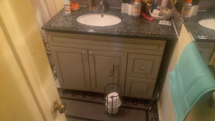 Large bathroom sink cabinet