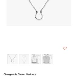 changeable heart charm necklace size 24inch james avery