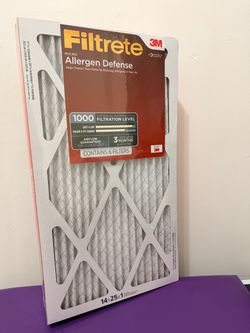 3M Filtrete Micro Allergen Defense Air Filters 14x25x1