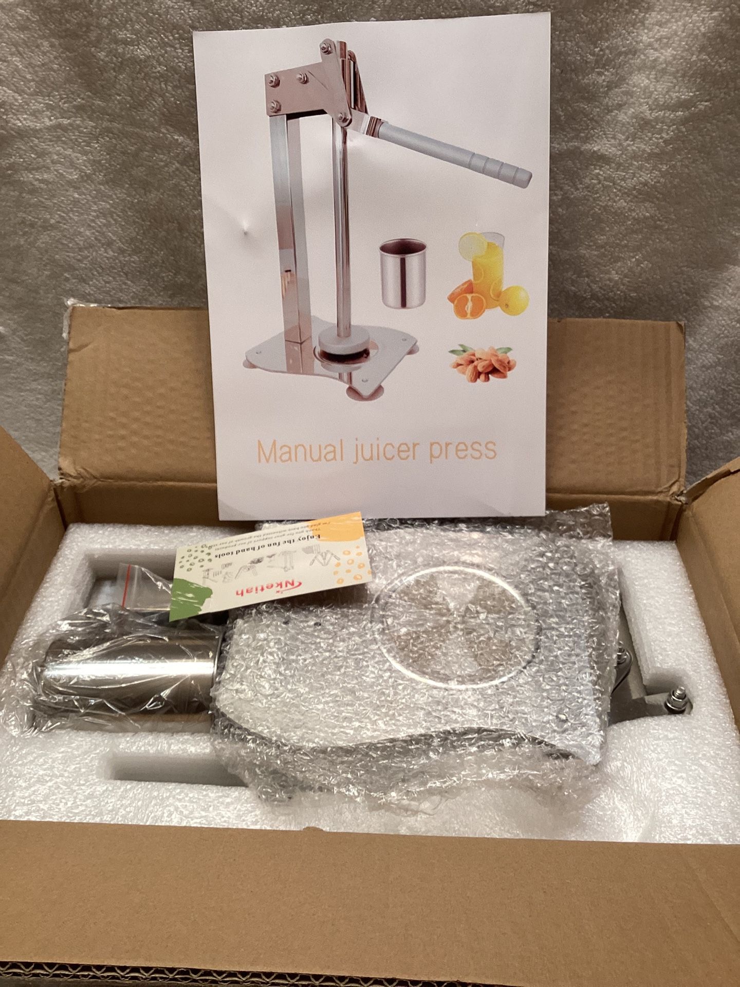 Fruit Juicer Squeezer Stainless Steel Press Handled Manual Juicer Press Lemon Line Crusher Nut Grinder For Fruit Or Nuts