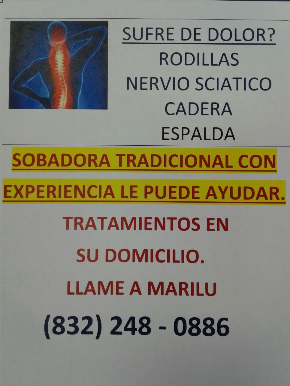 SOBADORA A DOMICILIO