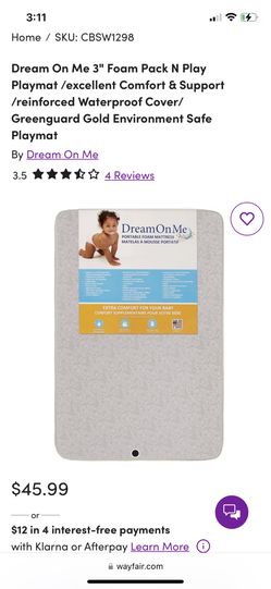 Dream On Me 3 In Foam Mattress For Pack And Play