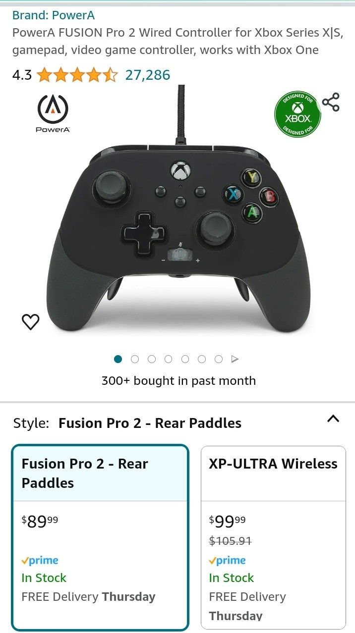 PowerA FUSION Pro 2 Wired Controller for Xbox Series X|S