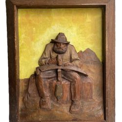 Anri Relief Art Mural Black Forest Wood 12"