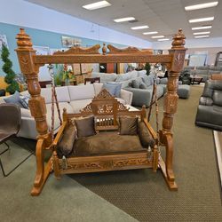 Hand Made real Teak wood Swing