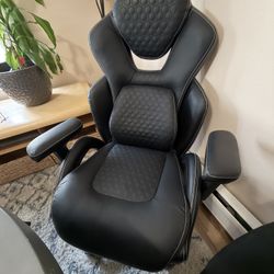 Shaquille O'Neal™ Sciron Big & Tall Ergonomic High-Back Vegan Leather Executive Gaming Office Chair, Black