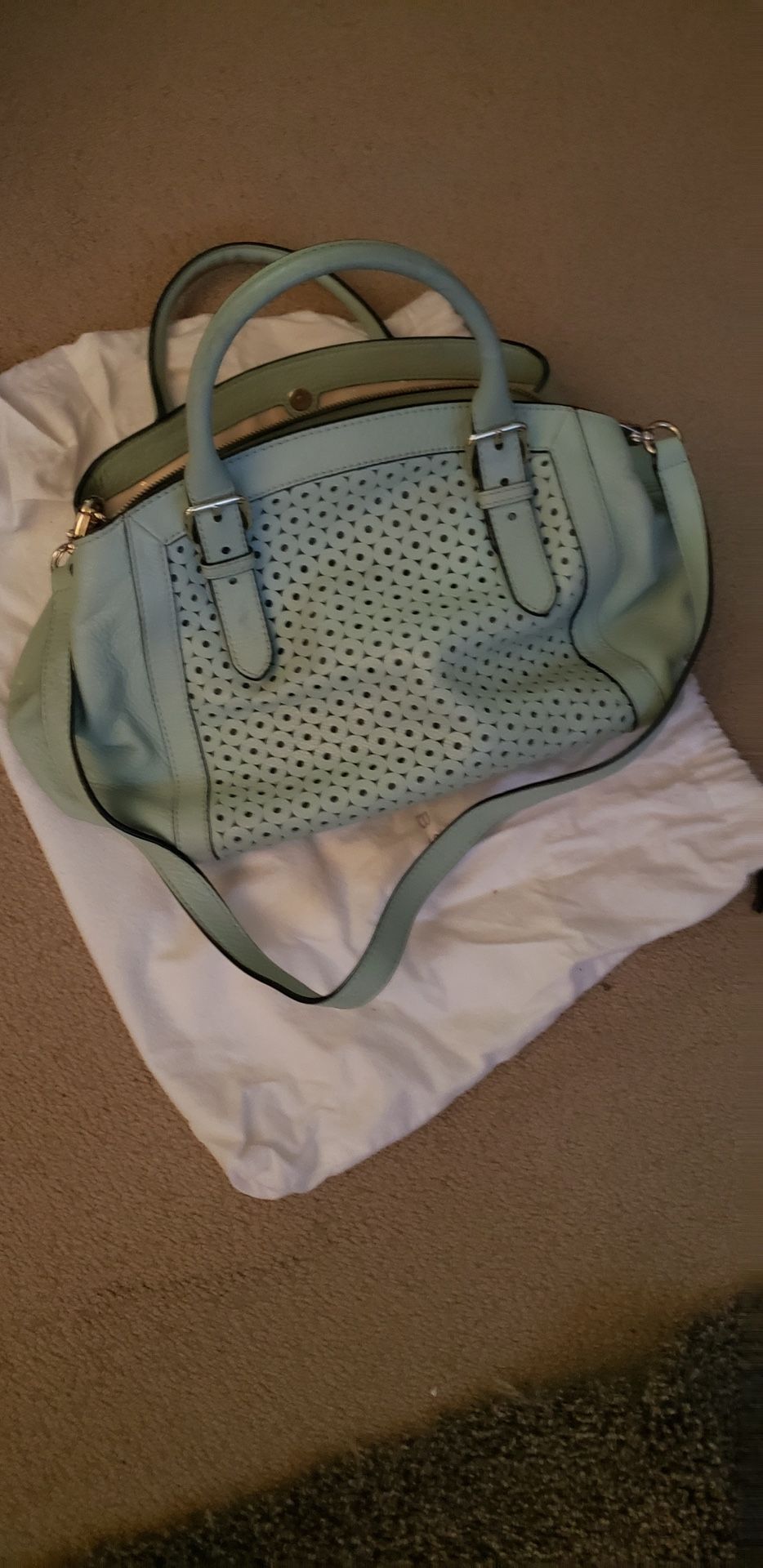 Large Mint Green Kate Spade Purse W/ Dust Bag