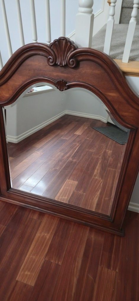 Large Solid Wood Mirror 