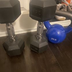 Dumbbells And Kettle Bell